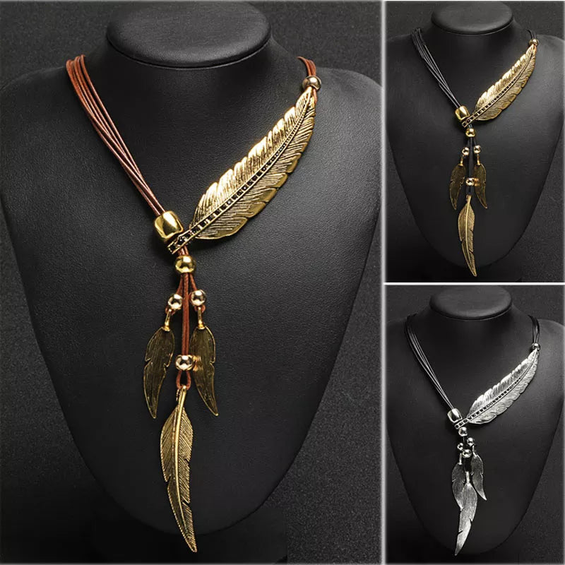 Bohemian Leaf Necklace