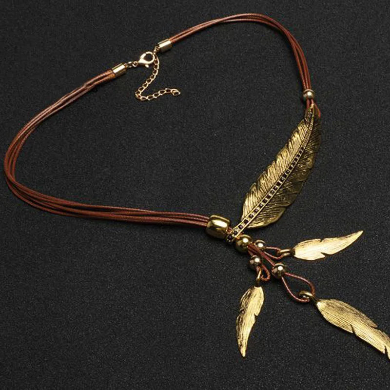 Bohemian Leaf Necklace